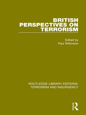 cover image of British Perspectives on Terrorism